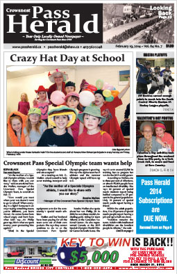 Crowsnest Pass Herald Front Page