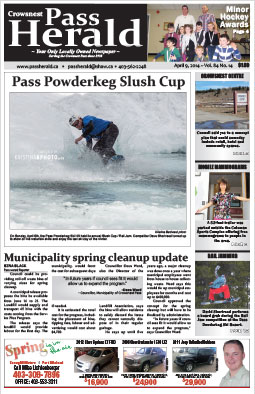 Crowsnest Pass Herald Front Page