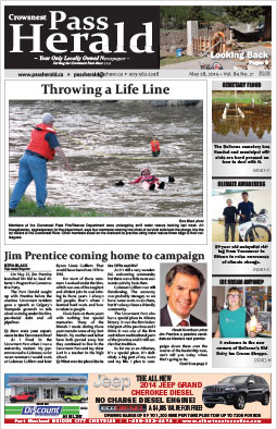 Crowsnest Pass Herald Front Page