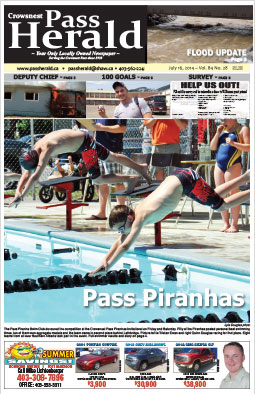 Crowsnest Pass Herald Front Page