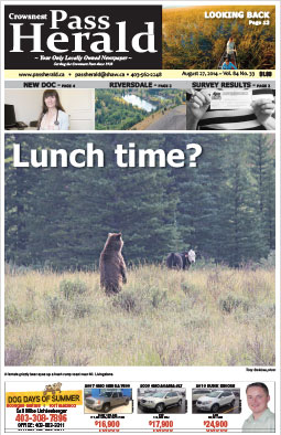 Crowsnest Pass Herald Front Page
