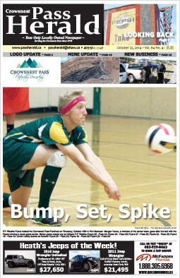 Crowsnest Pass Herald Front Page