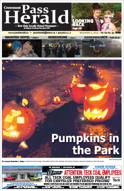 Crowsnest Pass Herald Front Page