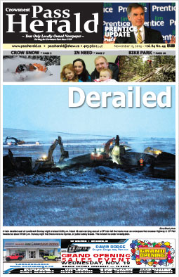 Crowsnest Pass Herald Front Page