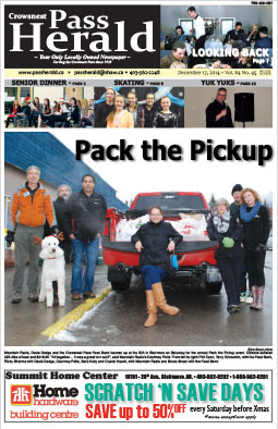 Crowsnest Pass Herald Front Page