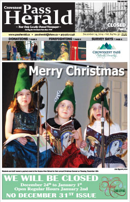 Crowsnest Pass Herald Front Page