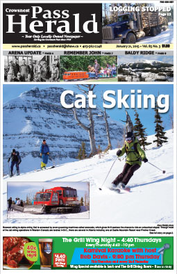 Crowsnest Pass Herald Front Page
