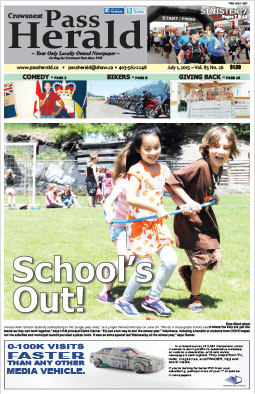 Crowsnest Pass Herald Front Page