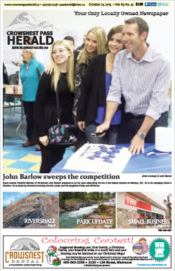 Crowsnest Pass Herald Front Page