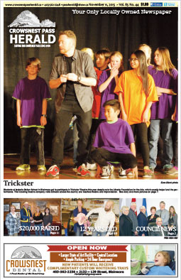 Crowsnest Pass Herald Front Page