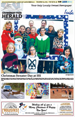 Crowsnest Pass Herald Front Page