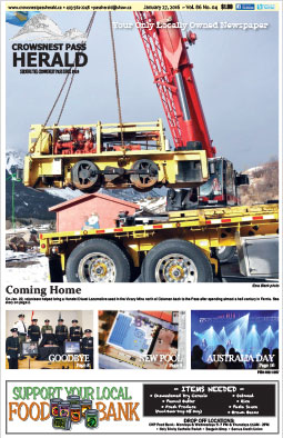 Crowsnest Pass Herald Front Page