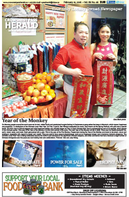 Crowsnest Pass Herald Front Page