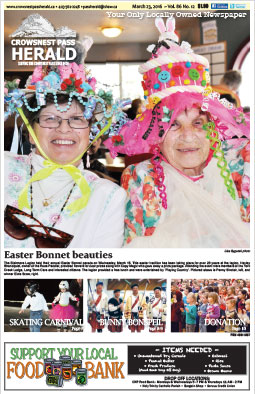 Crowsnest Pass Herald Front Page