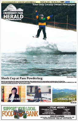 Crowsnest Pass Herald Front Page