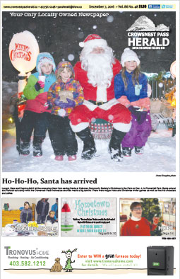 Crowsnest Pass Herald Front Page
