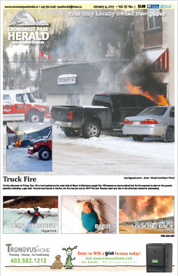 Crowsnest Pass Herald Front Page