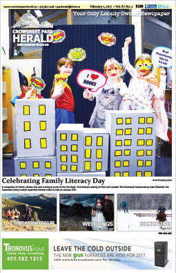 Crowsnest Pass Herald Front Page