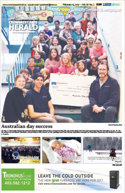 Crowsnest Pass Herald Front Page
