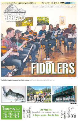 Crowsnest Pass Herald Front Page