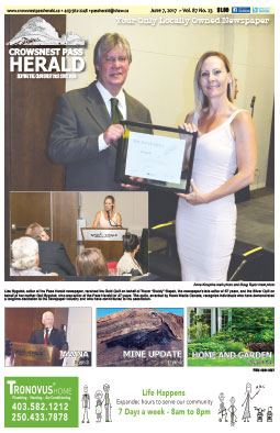 Crowsnest Pass Herald Front Page