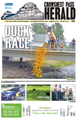 Crowsnest Pass Herald Front Page