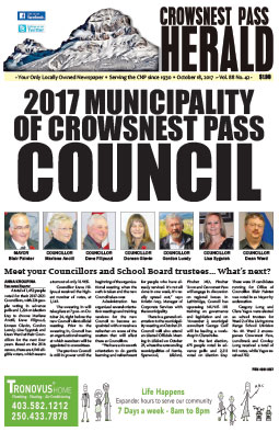 Crowsnest Pass Herald Front Page