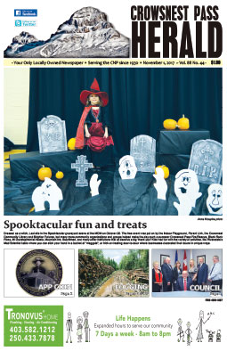 Crowsnest Pass Herald Front Page