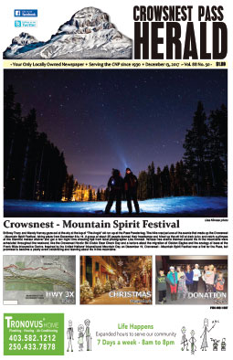 Crowsnest Pass Herald Front Page