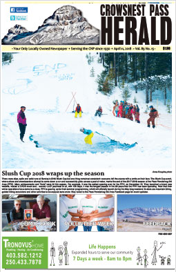 Crowsnest Pass Herald Front Page