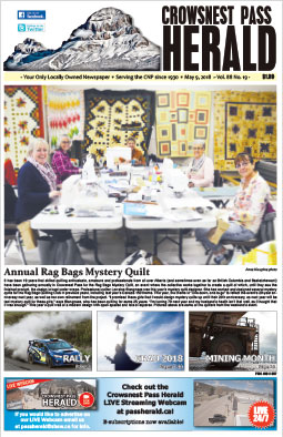 Crowsnest Pass Herald Front Page