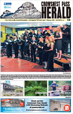 Crowsnest Pass Herald Front Page