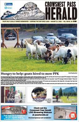 Crowsnest Pass Herald Front Page