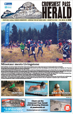 Crowsnest Pass Herald Front Page