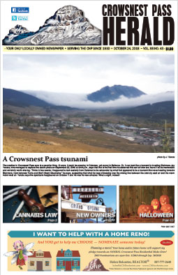 Crowsnest Pass Herald Front Page