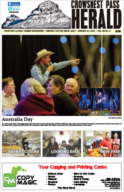 Crowsnest Pass Herald Front Page