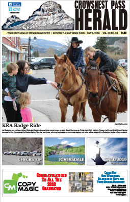 Crowsnest Pass Herald Front Page