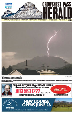 Crowsnest Pass Herald Front Page