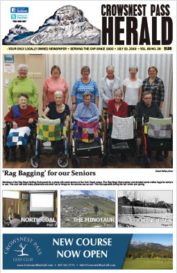 Crowsnest Pass Herald Front Page