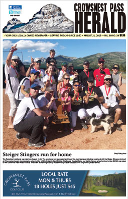 Crowsnest Pass Herald Front Page
