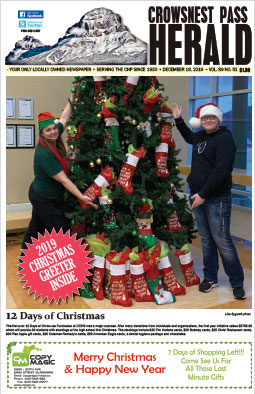 Crowsnest Pass Herald Front Page
