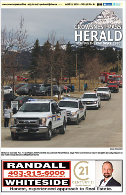 Crowsnest Pass Herald Front Page