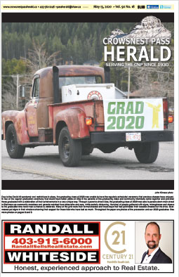 Crowsnest Pass Herald Front Page
