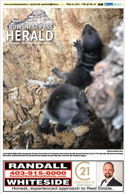 Crowsnest Pass Herald Front Page