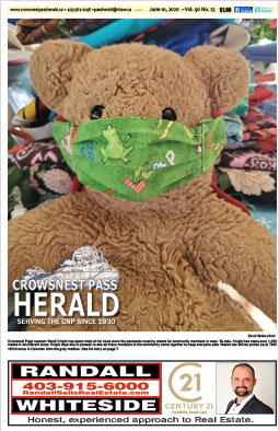 Crowsnest Pass Herald Front Page