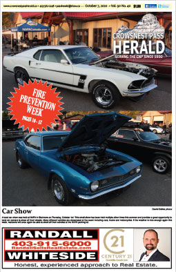 Crowsnest Pass Herald Front Page