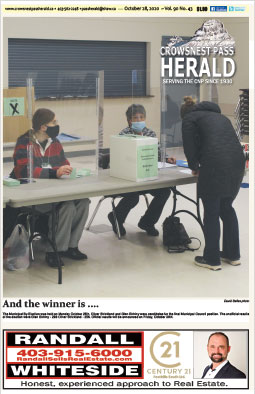 Crowsnest Pass Herald Front Page