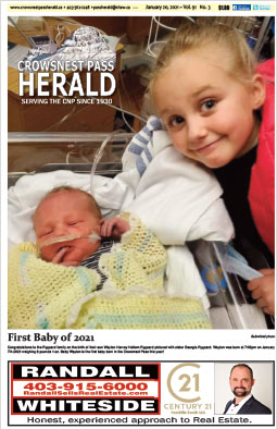 Crowsnest Pass Herald Front Page