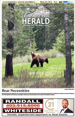 Crowsnest Pass Herald Front Page