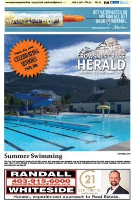 Crowsnest Pass Herald Front Page